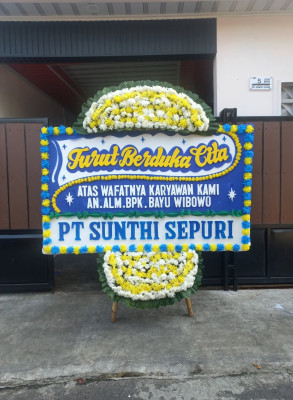Papan Bunga Duka di Pineleng